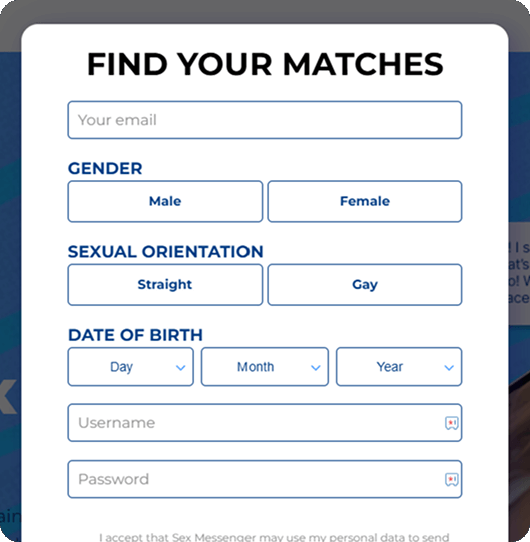 Registration form